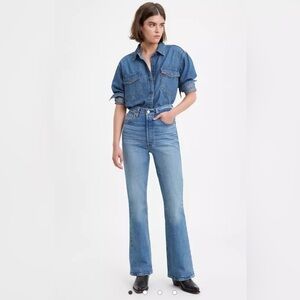 Levi's Blue Flare Leg Jeans